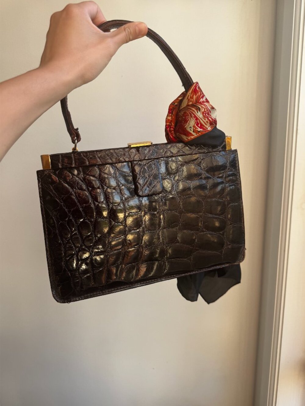 1900s Vintage Alligator Purse